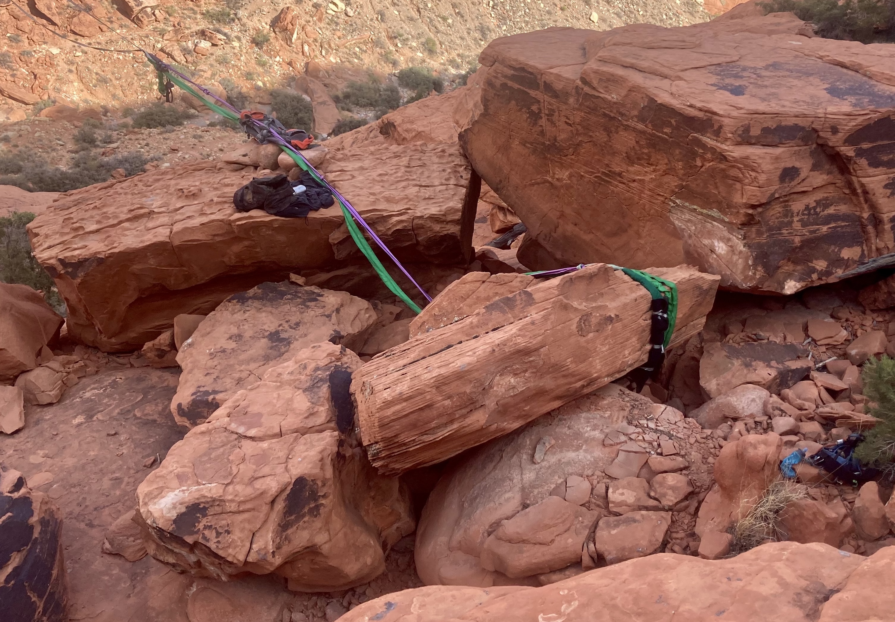 Failed Boulder Anchor at Red Rocks